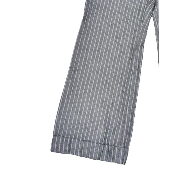 Elevenses Women's Size 12 Striped Wide Leg Linen Blend Pants Sailor Style - Picture 10 of 12